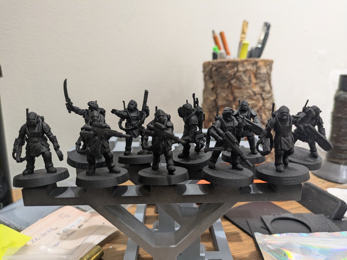 3D printed miniature - detailed character model